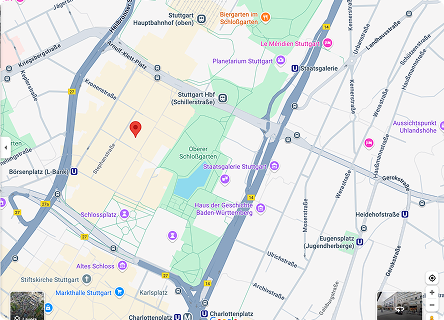 Stuttgart location map